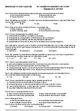 Đề thi khảo sát chất lượng Vật lí lớp 12 - Năm học 2016-2017 - Sở GD & ĐT Hà Nội